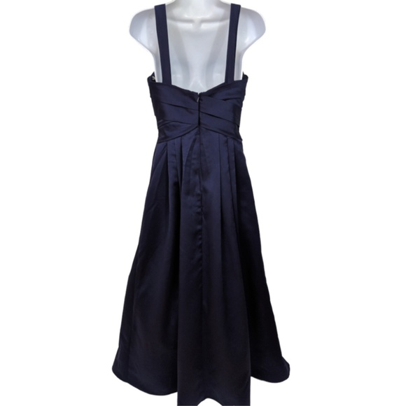 Satin Eggplant Bridesmaid Dress - Picture 2 of 3